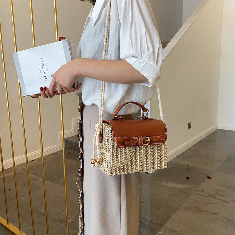 ( new ) Fashion Box Rattan Women Handbags Wicker